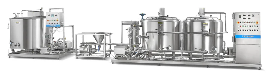 Ice cream mix preparation units